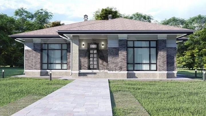 Коттедж 130 м² на участке 12 сот.