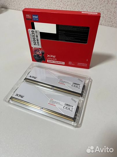 Оперативная память DDR5 adata XPG 16 Gb (8Gb*2шт)