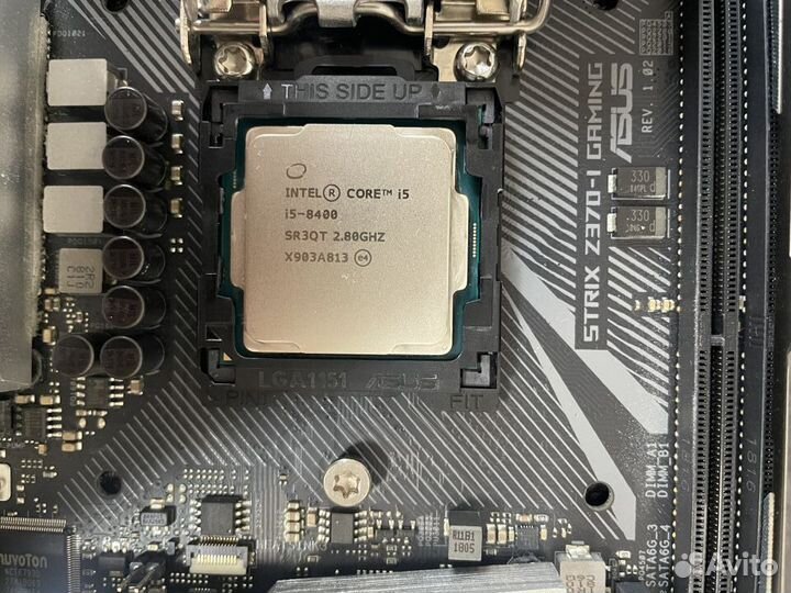 Материнская плата Asus rog strix z370i+i5 8400+16G