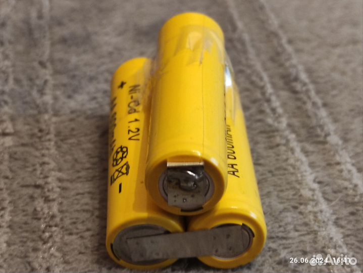 Аккумуляторные батареи AA 600mAh Ni-Cd