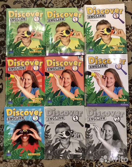 Учебники Discover #1, 2, 3, английский язык