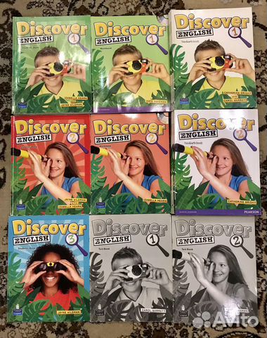Учебники Discover #1, 2, 3, английский язык