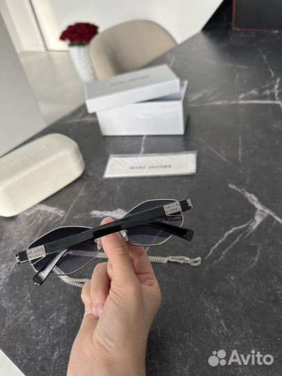 Marc jacobs очки в серебряной оправе