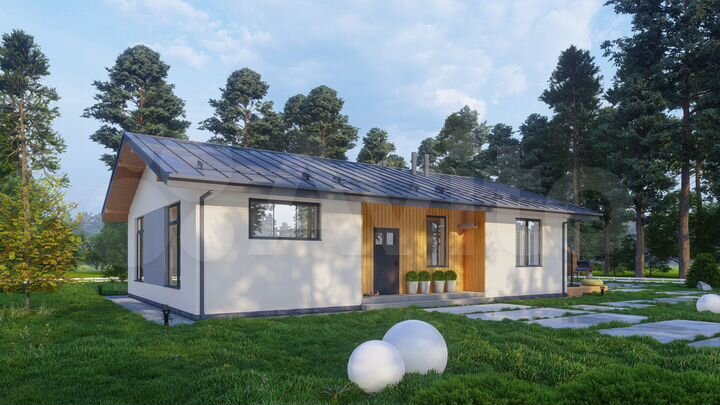 Дом 105,5 м² на участке 12,5 сот.