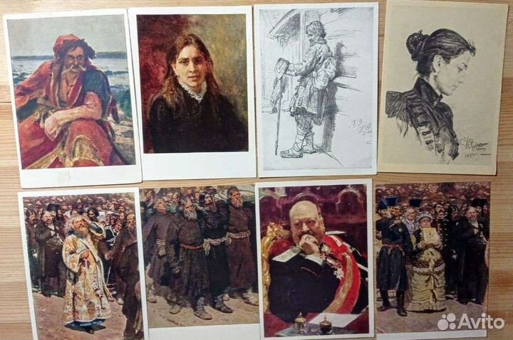 Илья Ефимович Репин, 74 открытки, 50-70е годы