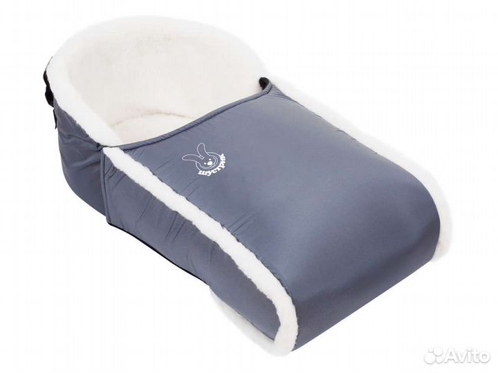 Сиденье сидушка матрас чехол для санок овчина нат