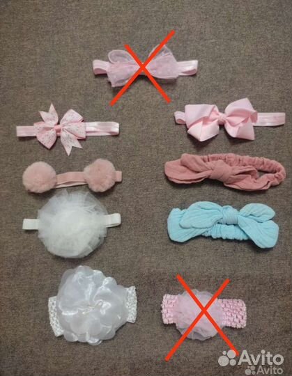 Повязки на голову и гольфы для девочки новые