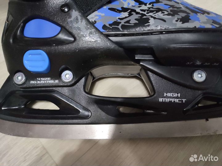 Коньки детские раздвижные 34 37