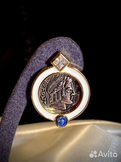 Ювелирная бижутерия серьги монеты