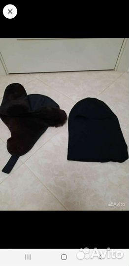 Шапка ушанка меховая мужская и балаклава