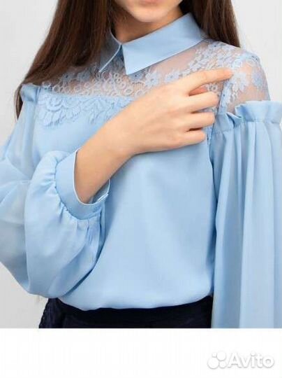 Блузка для девочки школьная 140