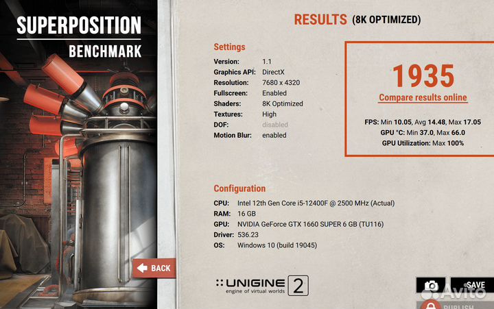 Видеокарта 1660 super 6GB версия с подсветкой