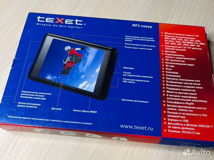 Mp3 плеер texet