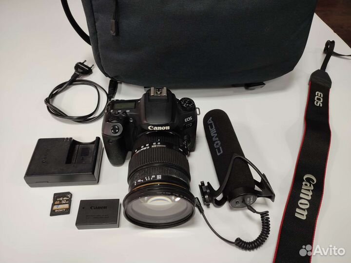 Фотоаппарат Canon eos 77d + Sigma AF 17-50
