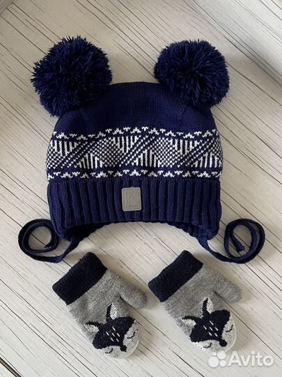 Шапка варежки