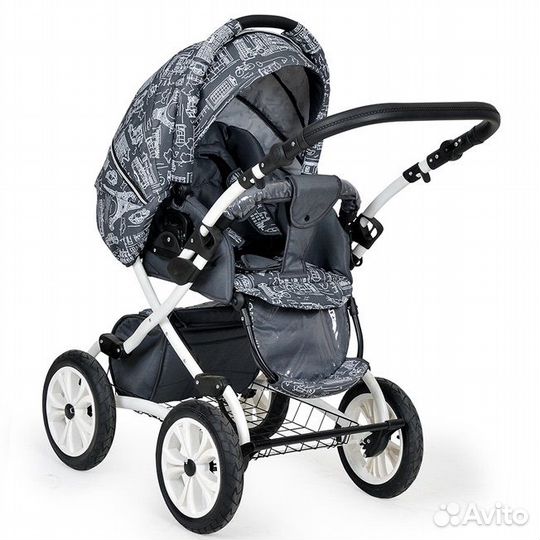 Коляска 2 в 1 indigo вездеход