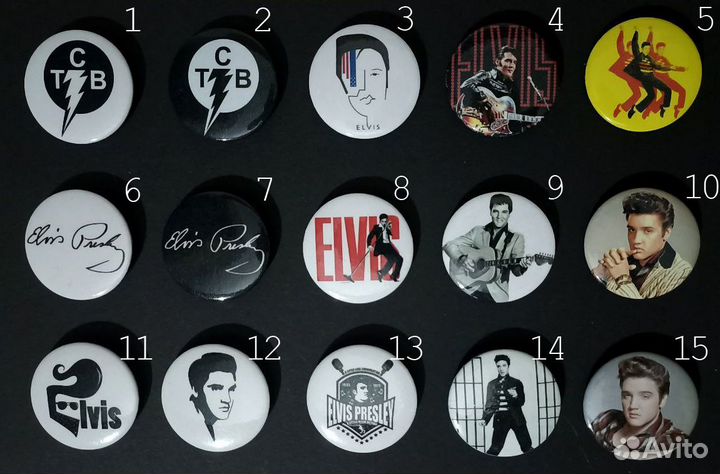 Значки Elvis Presley