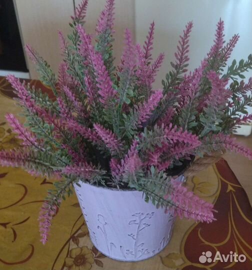 Композиция ведёрко с лавандой