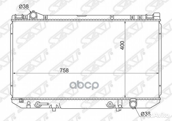 Радиатор Lexus LS 89-94 / Toyota Celsior 89-94
