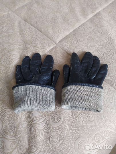 Перчатки женские кожаные