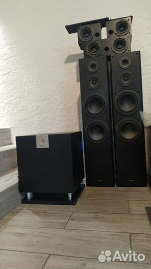 Акустика pioneer 5.1 мощный сабвуфер