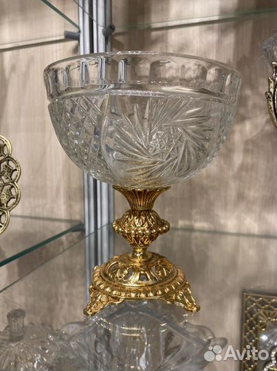 Хрустальная ваза/конфетница