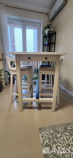Барный стол и стулья IKEA Нордвикен