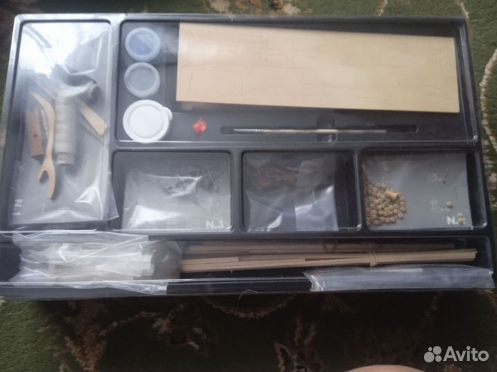 Деревянный макет старинного корабля