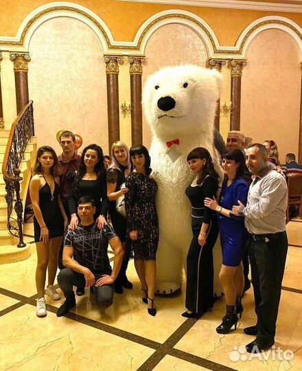 Белый медведь поздравление аниматор на праздник