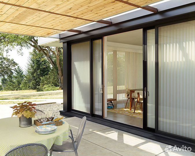 Раздвижные алюминиевые двери