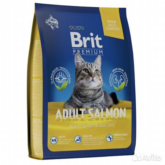 Brit Premium Cat Adult Salmon 400г