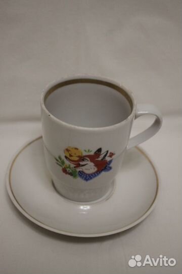 Стаканчик детский пиала СССР набор красный