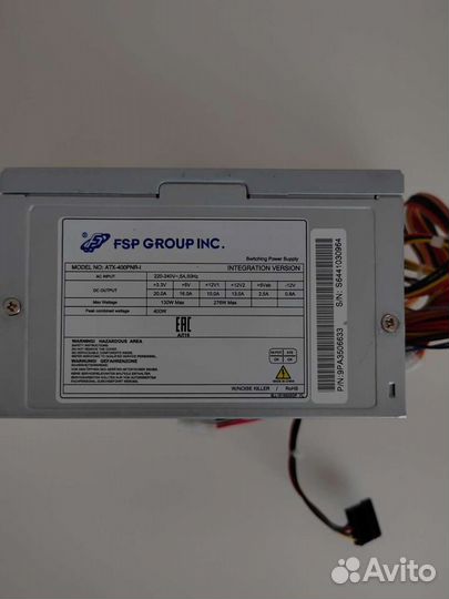 Блок питания FSP 400W