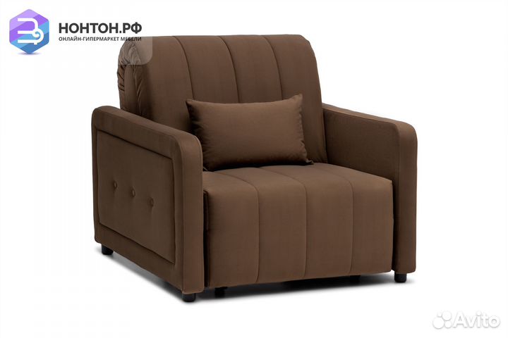 Кресло аккордеон Борго коричневое