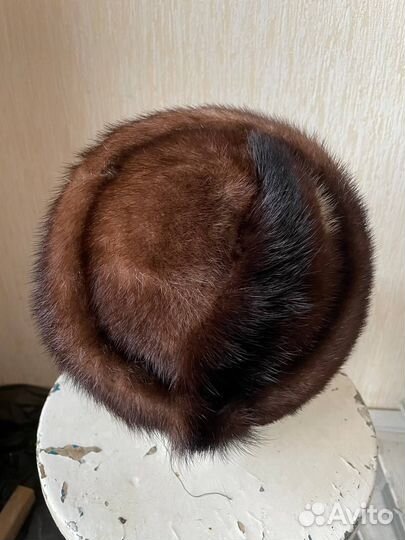 Шапка норковая женская бу