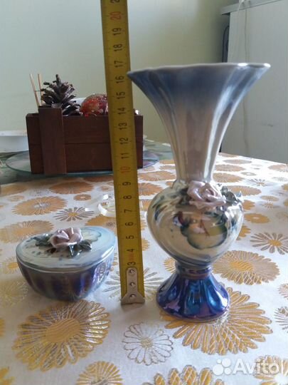 Подарочный набор ваза и шкатулка