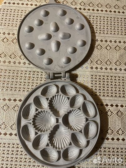 Форма для выпечки вафельница орешница СССР