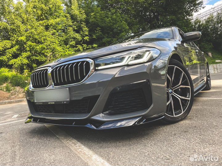 Сплиттер губа переднего бампера BMW 5 G30 LCI