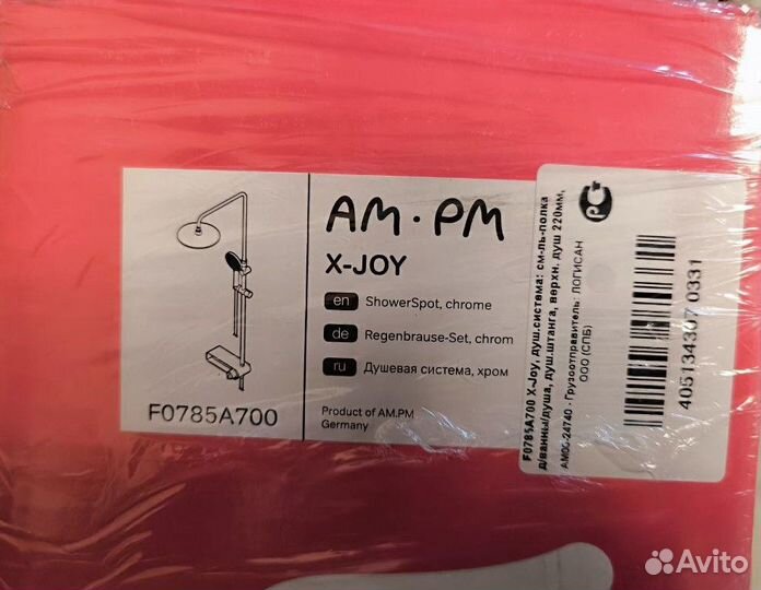 Душевая система AM.PM X-Joy F0785A700