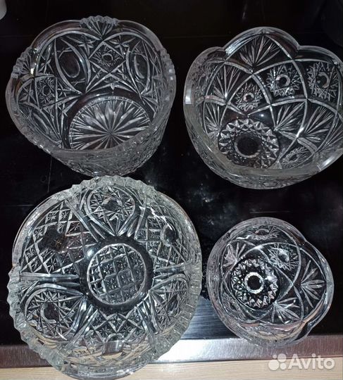 Хрустальная конфетница салатница ваза