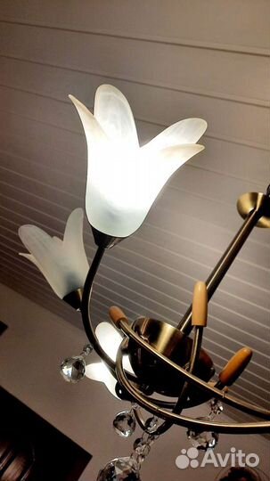 Люстра потолочная италия бу