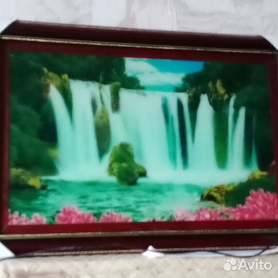 Картина водопад с подсветкой и звуком