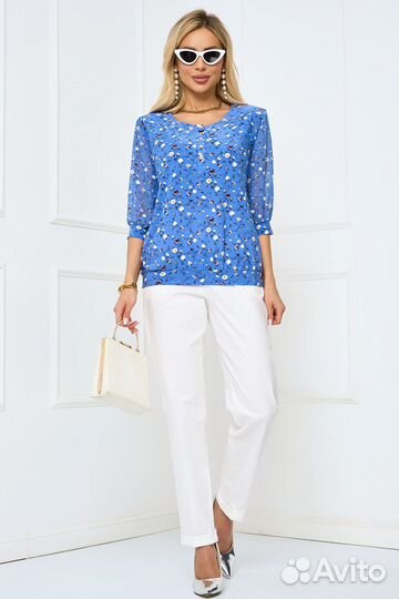 Блузка Даниэлла (Блу Фловерс)