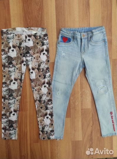 Вещи пакетом на девочку, H&M 4-6 лет, рост 110/116
