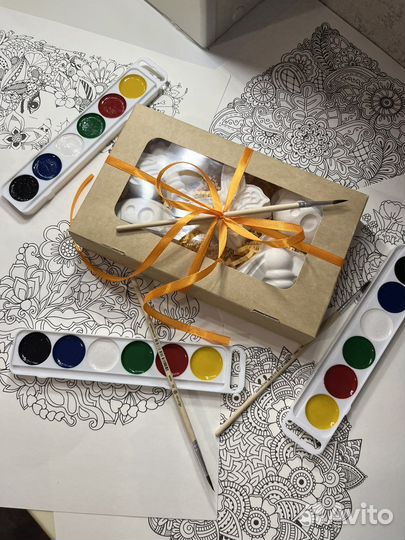 Раскраска фигурок из гипса