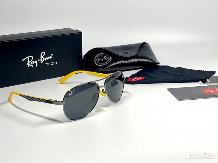 Очки Ray Ban Aviator желтые