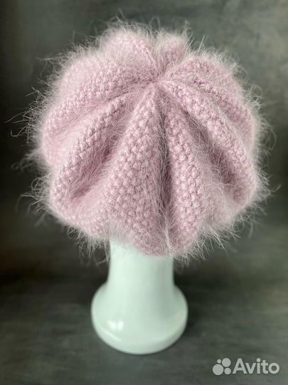 Комплект берет и варежки из пуха норки