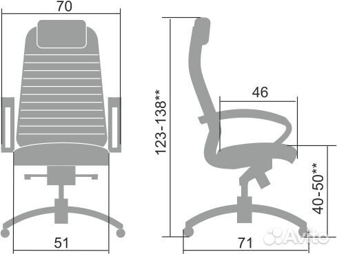 Кресло руководителя Самурай Samurai KL-1.04 бежев