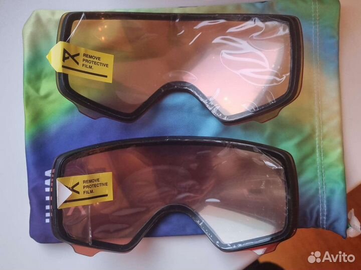 Горнолыжная маска anon wm1 w/spr navy/prcv