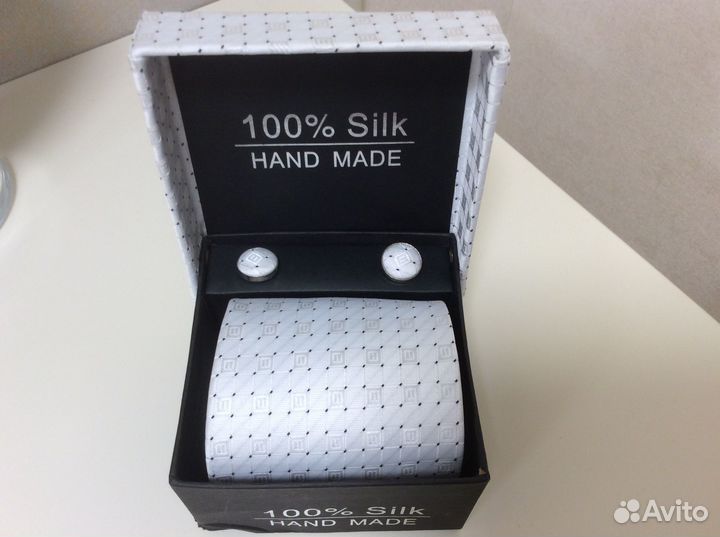 Набор галстук+запонки+платок